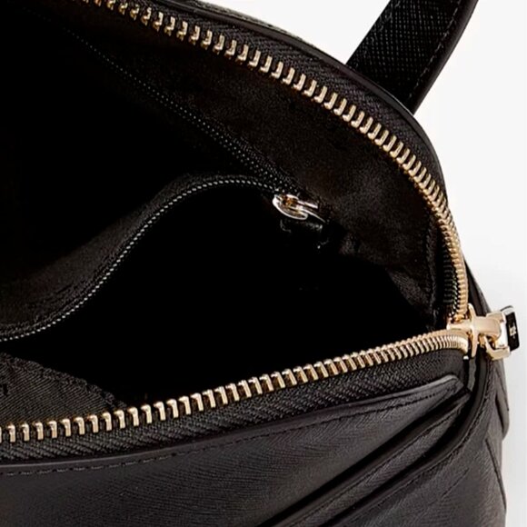 S Kate Spade Staci Dome Backpack Black Saffiano Leather Bag KG021 NWT $359Retail - Picture 8 of 9